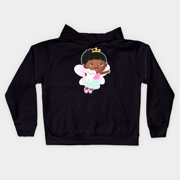 Black tooth fairy Kids Hoodie by Riczdodo